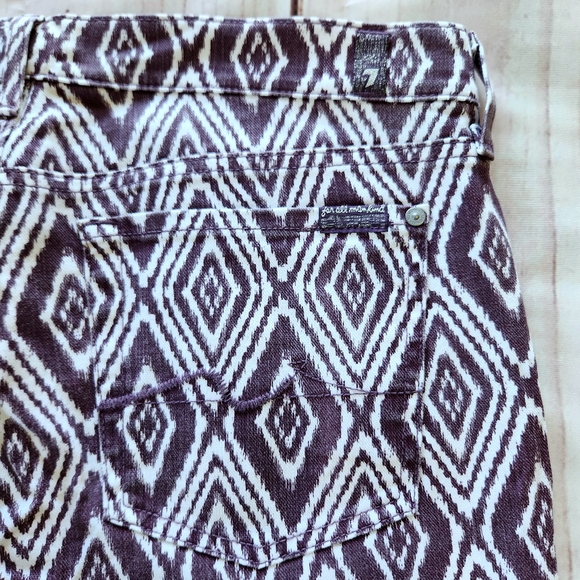 7 For All Mankind "Cropped Gwenevere" Ankle Skinny Pattern Pant, Women's Size 32 - Picture 9 of 12